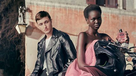 who is the girl in the coral advert|Adut Akech and Anwar Hadid Star In Valentino .